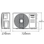 Clima Aermec SGE 9000BTU 2,5KW  R32 A++/A+