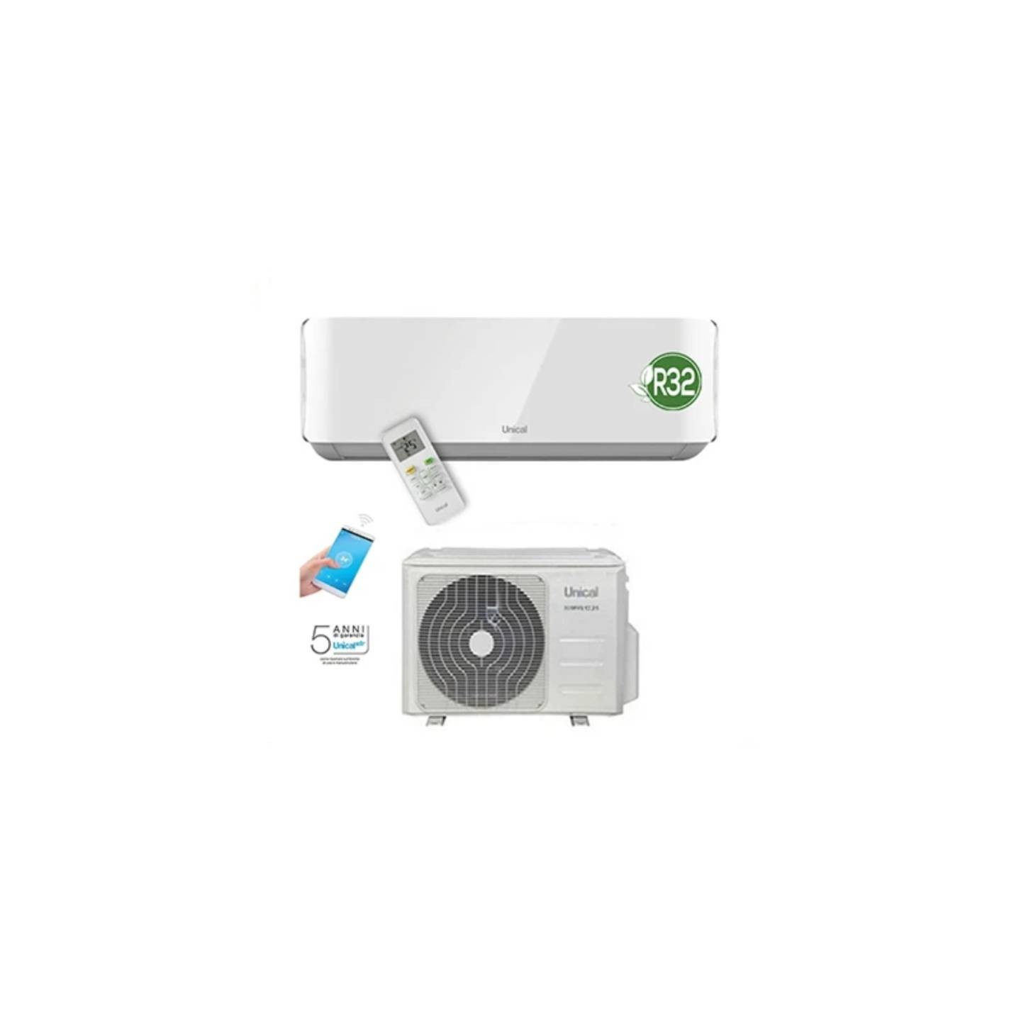 Climatizzatore Unical Air Cristal 10000 BTU Inverter – KMUN10H