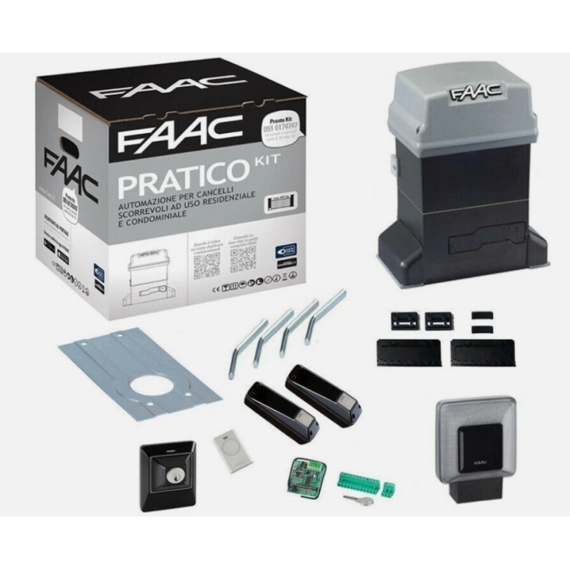 PraticoKit Faac 746C Safe per cancello scorrevole 600Kg 230V