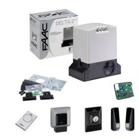 faac delta 2 kit cancello automatico scorrevole kg 500 elettromeccanico