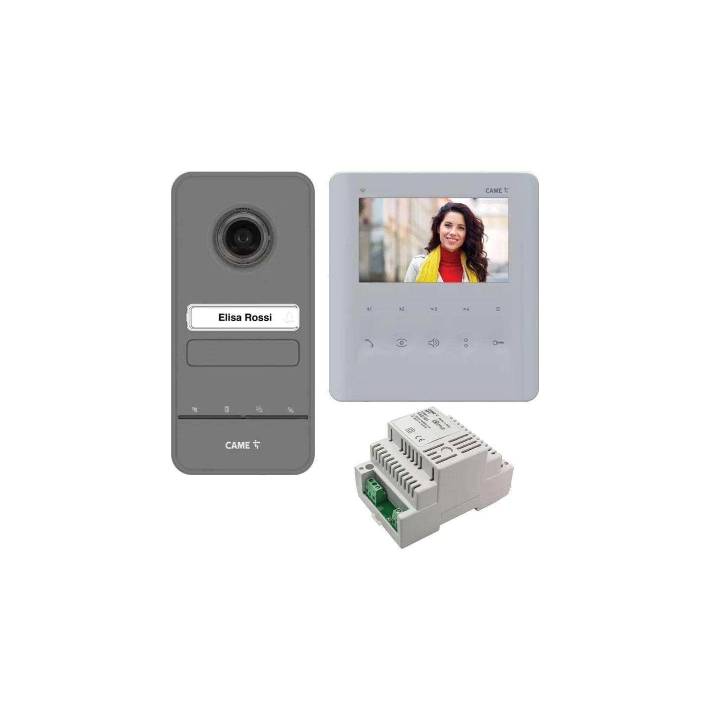 Kit videocitofono monofamiliare Came PLX V WIFI + LHS 8K40CF-042