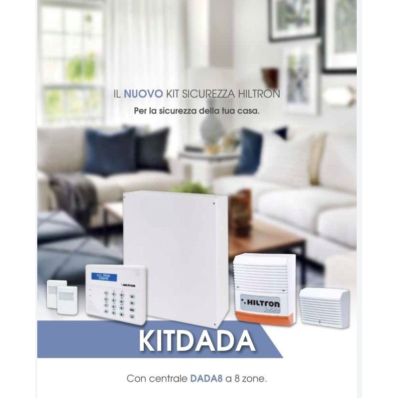 Kit DADA 8 Hiltron antifurto con centrale