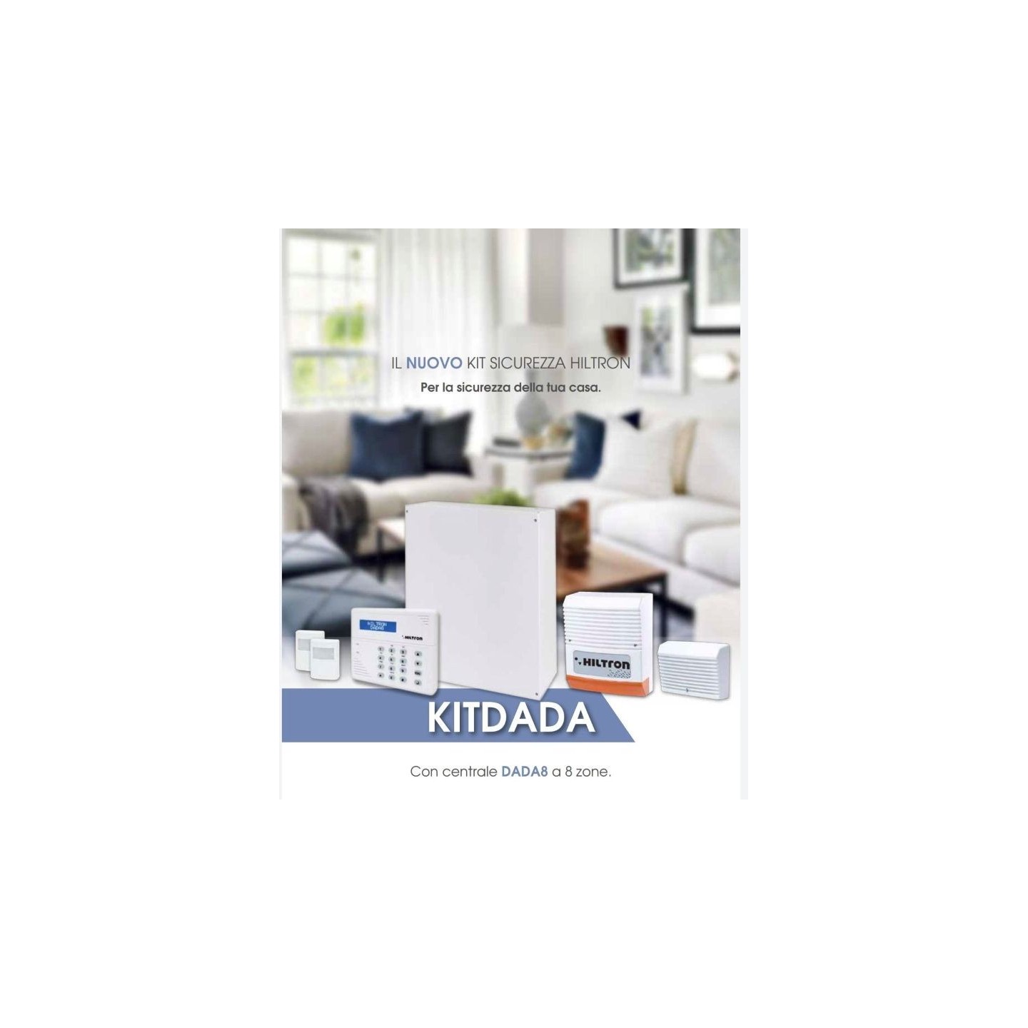 Kit DADA 8 Hiltron antifurto con centrale