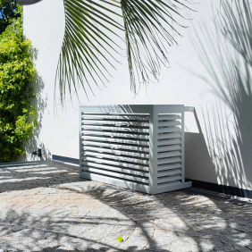 Copri condizionatore esterno e copri pompa di calore Deco Clim - ALU - BIANCO misura S - DEC23AS9010