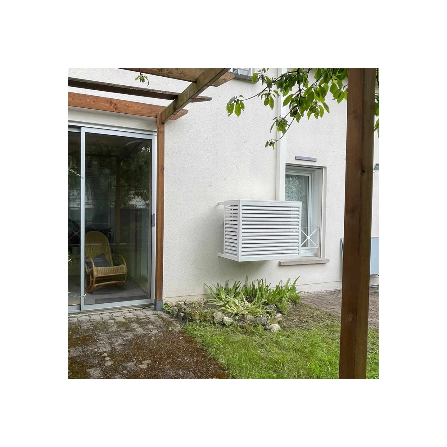 Copri condizionatore esterno e copri pompa di calore Deco Clim - ALU - BIANCO misura M - DEC23AM9010