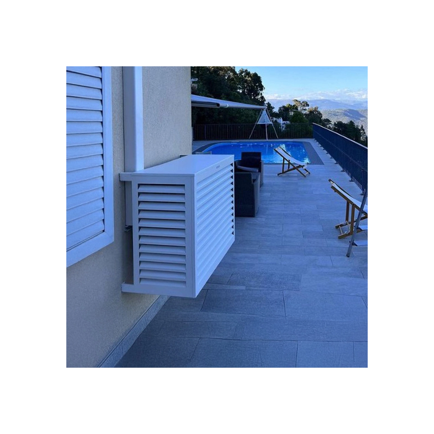 Copri condizionatore esterno e copri pompa di calore Deco Clim - ALU - BIANCO misura M - DEC23AM9010