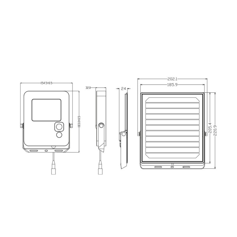 Proiettore Solare POLIPLAST Giuliana 15W - 1900Lm - cod. 401127X
