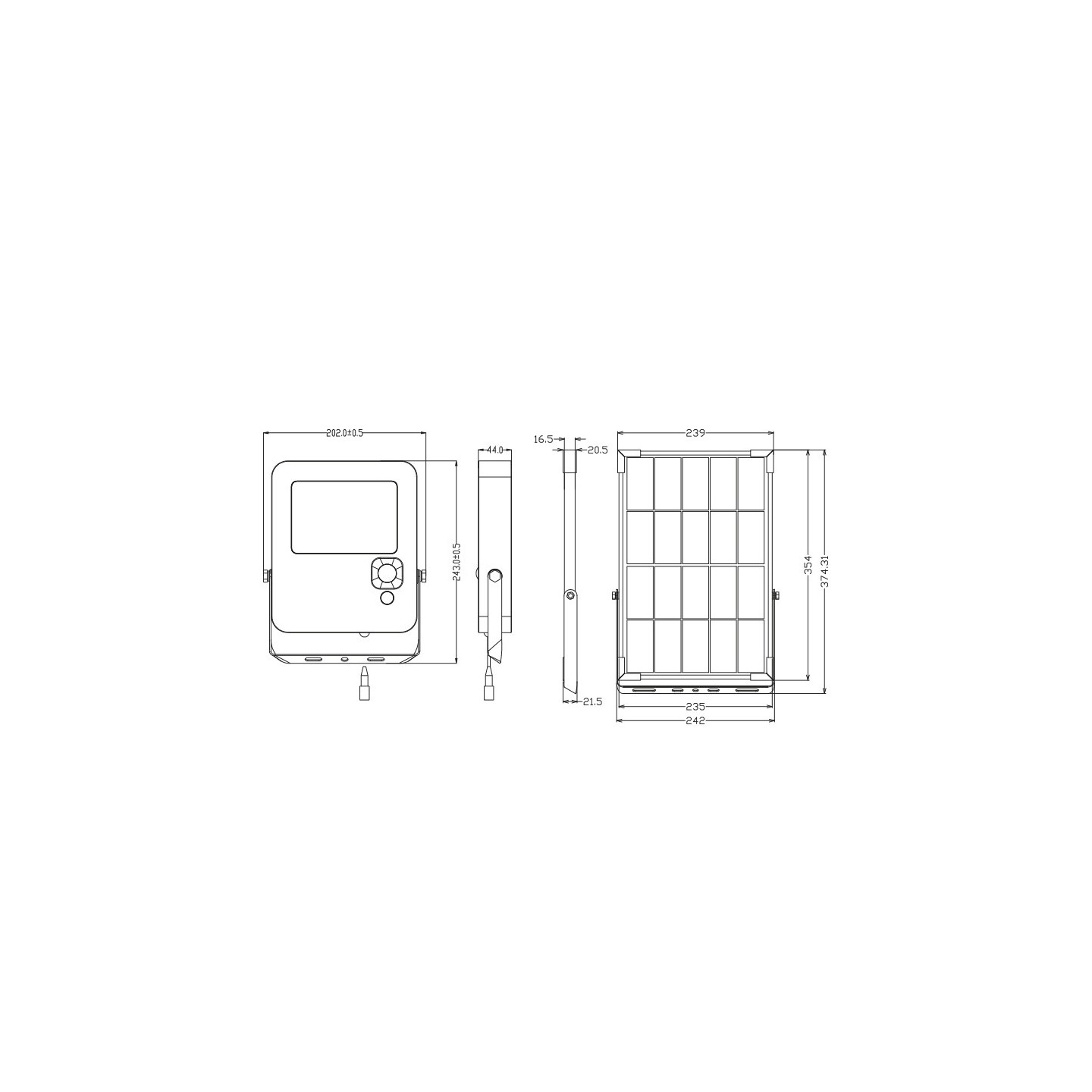 Proiettore Solare POLIPLAST Giuliana 32W - 4800Lm - cod. 401128X