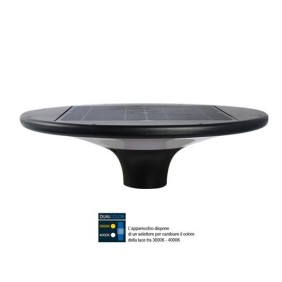 LAMPIONE SOLARE LED POLIPLAST 20W 2300LM GIULIA ATTACCO PALO 60 - cod.401059H