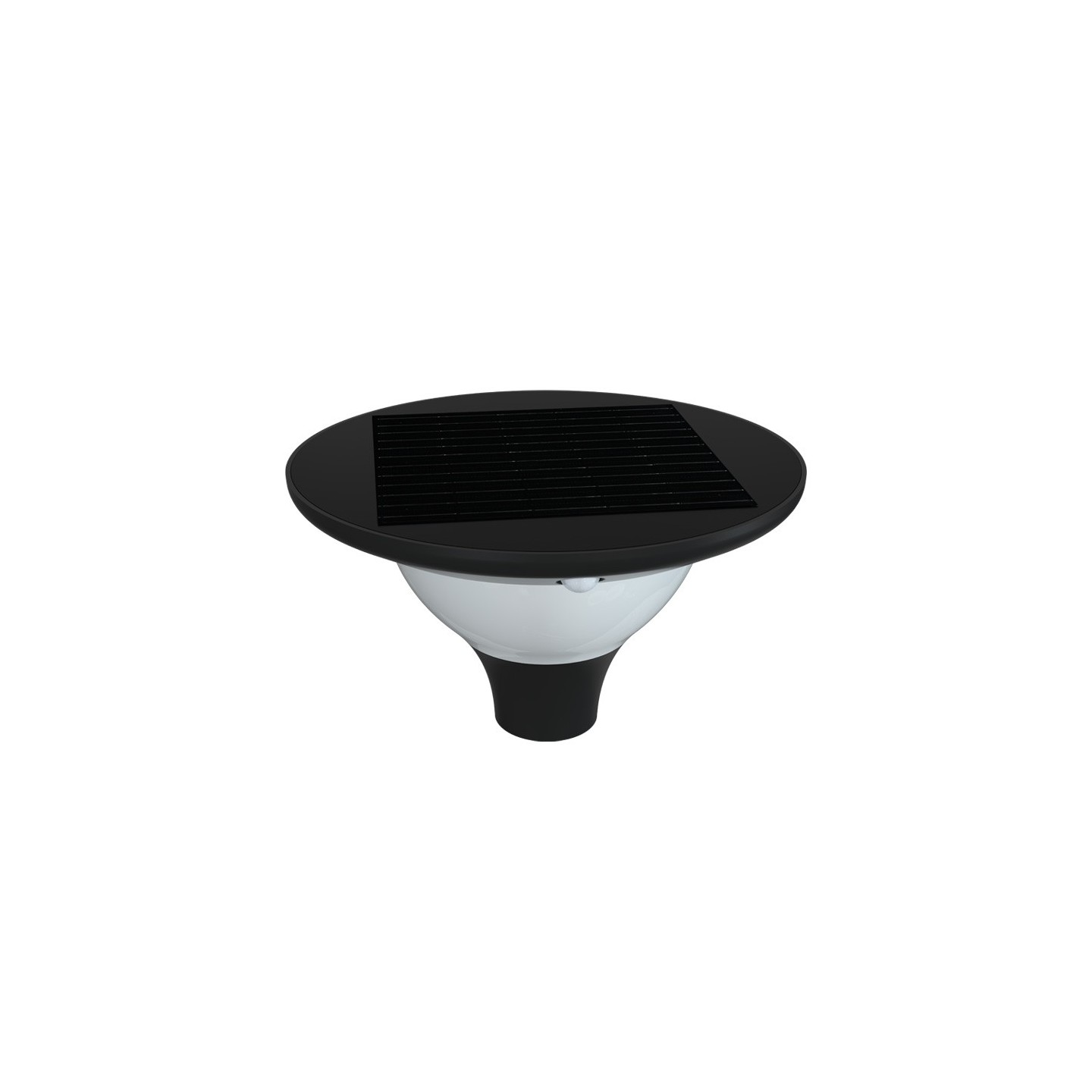 LAMPIONE SOLARE POLIPLAST LED 15W 2200LM CARMEN PALO DIAM 60 3CCT- 3000K/4000K/6000K - - cod.401143X
