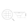 LAMPIONE SOLARE POLIPLAST LED 15W 2200LM CARMEN PALO DIAM 60 3CCT- 3000K/4000K/6000K - - cod.401143X