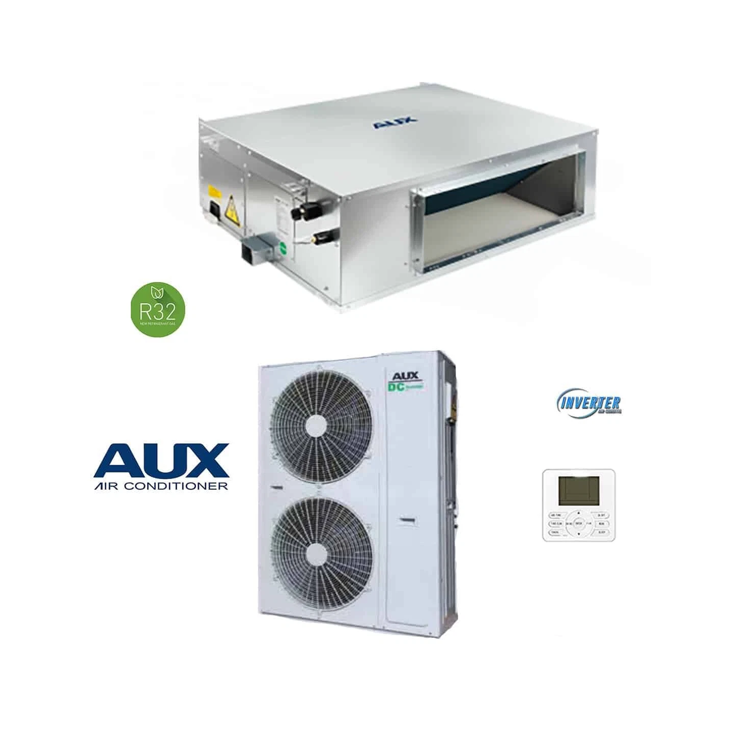CLIMATIZZATORE CANALIZZATO AUX R-32 DC INVERTER A++A+ 48000 BTU