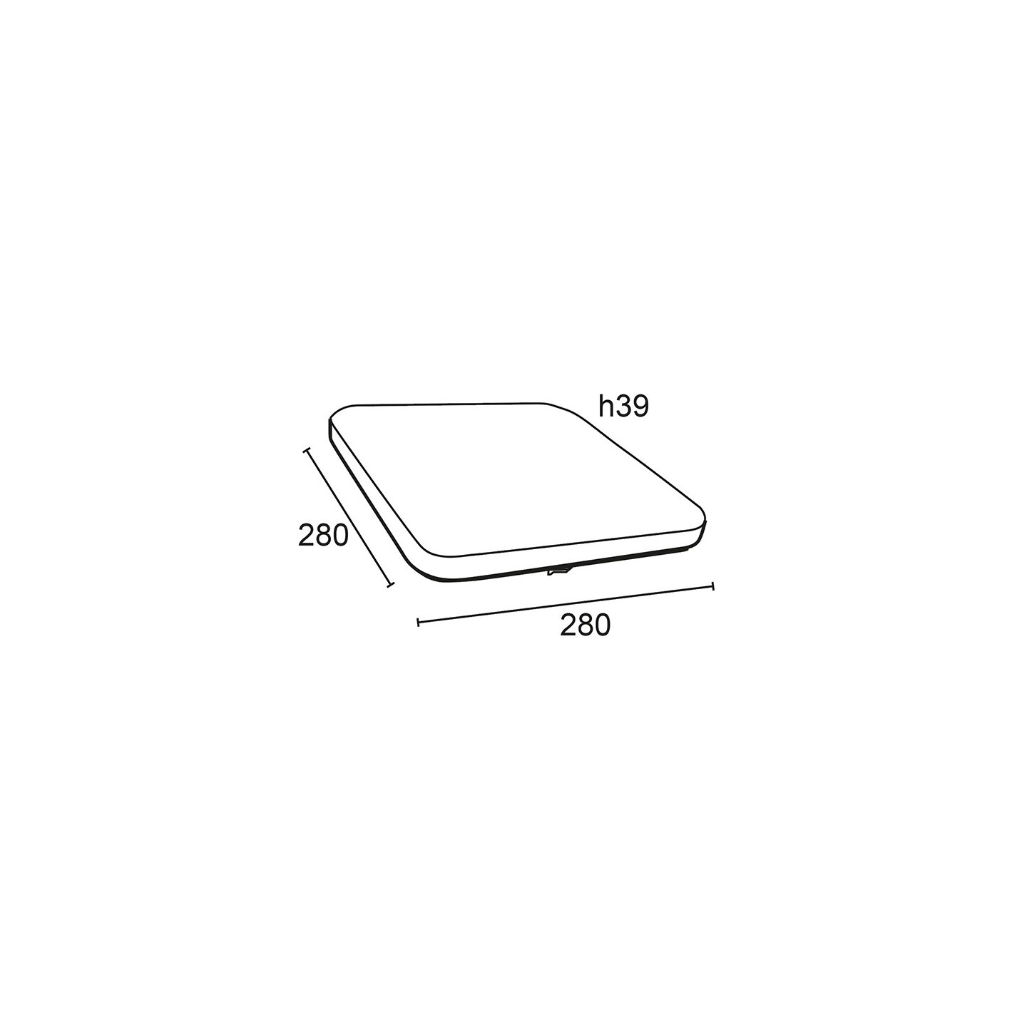 PLAF. Poliplast  LED IP20 12W CCT 1250LM SHARON - cod. 400910x