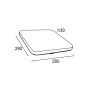 PLAF. Poliplast  LED IP20 12W CCT 1250LM SHARON - cod. 400910x
