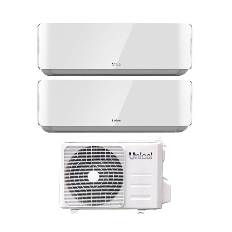 Clima Unical Dual Split Inverter serie AIR CRISTAL 13+13 con XMX2 18HE R-32 Wi-Fi Optional 13000+13000