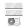 Clima Unical Dual Split Inverter serie AIR CRISTAL 18+18 con KMX4 36HE R-32 Wi-Fi Optional 18000+18000