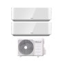 Clima Unical Dual Split Inverter serie AIR CRISTAL 10+10 con XMX2 18HE R-32 Wi-Fi Optional 10000+10000