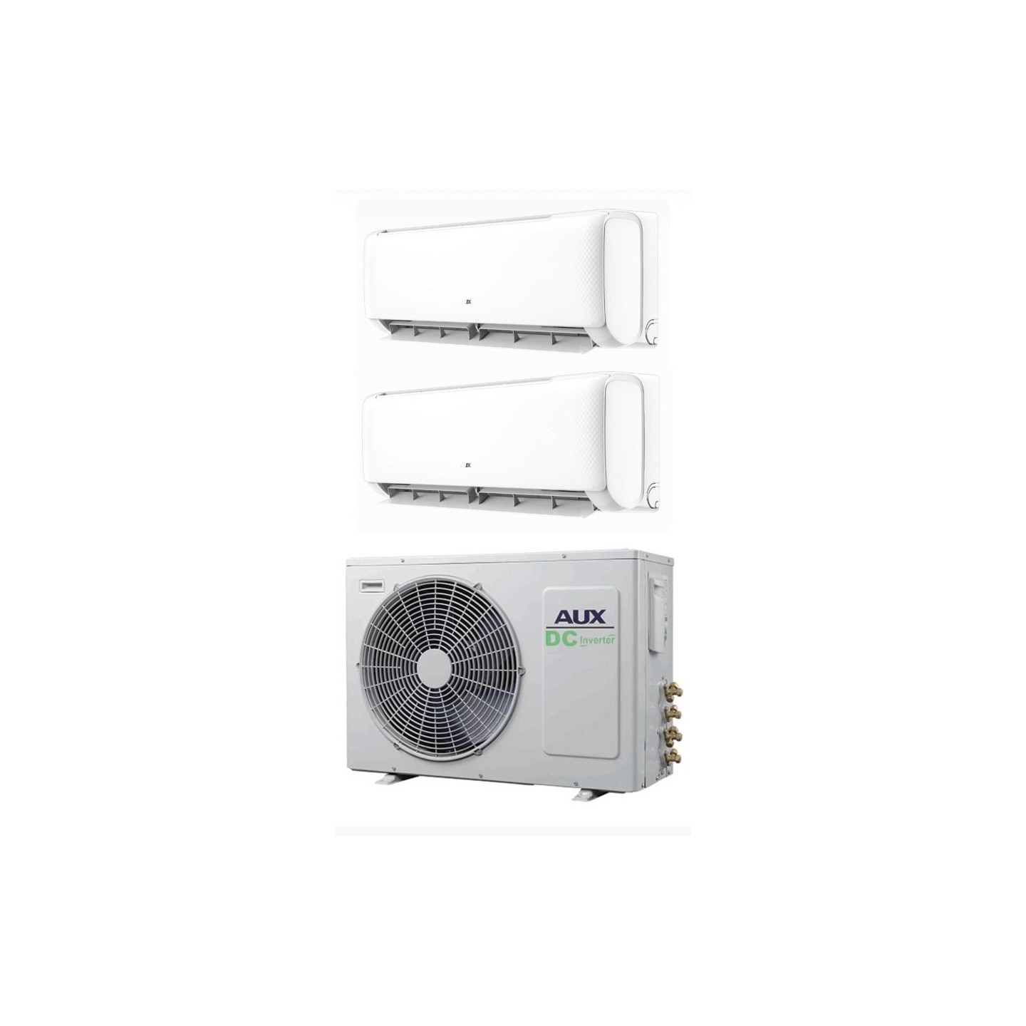 Clima AUX Dual Split INVERTER serie FH 9000+9000 con am2 h18 r-32 - wifi incluso