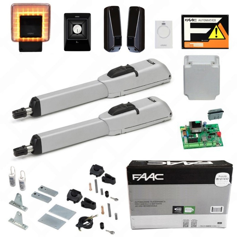 FAAC MASTER KIT 230V 104415445 Automazione Cancello Battenti Battente Anta 3mt