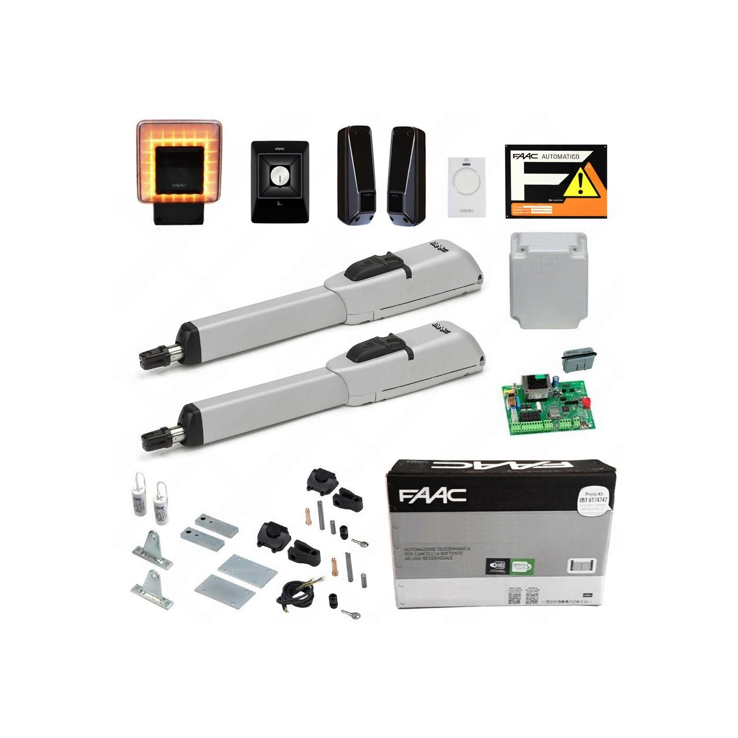 FAAC MASTER KIT 230V 104415445 Automazione Cancello Battenti Battente Anta 3mt