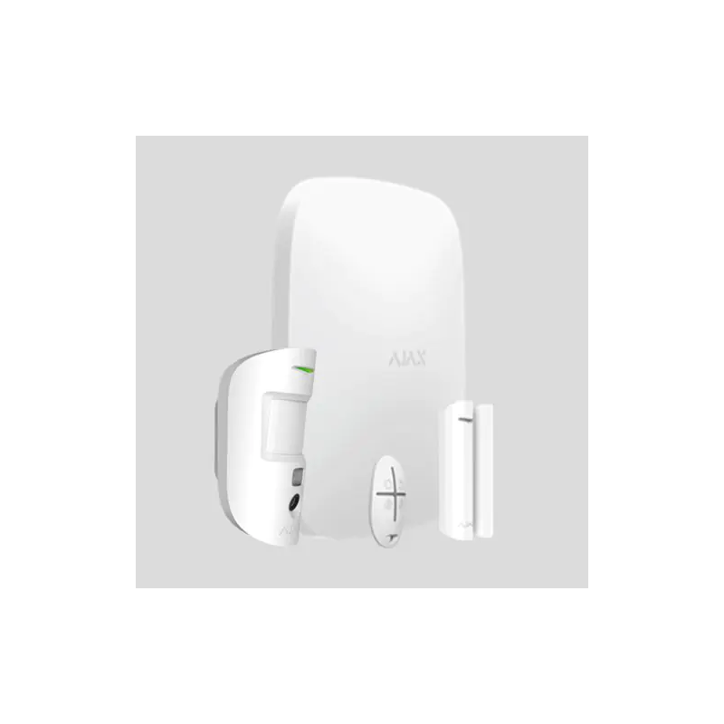 Ajax StarterKit Cam Plus. Kit con centrale dual sim 2G/3G/LTE, ethernet e Wi-Fi
