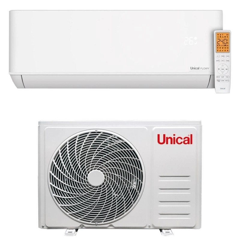 Unical Climatizzatore Monosplit Flowy 18000 BTU Inverter R-32 Wi-Fi Optional Classe A++ con Staffa